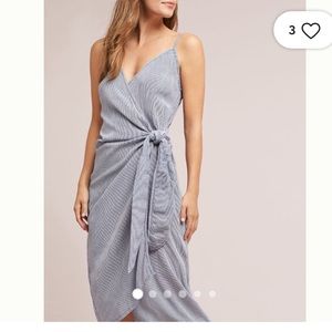 Faithful the Brand JUEL striped midi wrap dress